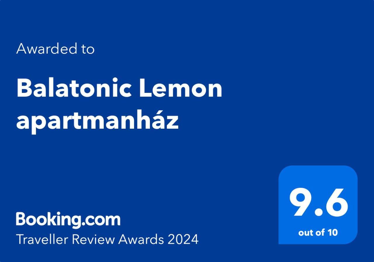 Balatonic Lemon Apartmanhaz Siófok Extérieur photo